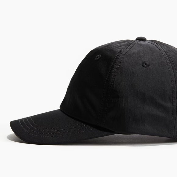 H&M Black Cotton Twill Cap/NWT/ONESIZE - Picture 2 of 9
